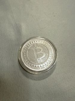 Cryptolator Mint 1 oz Silver Bitcoin Value Converter Round Coin Bullion