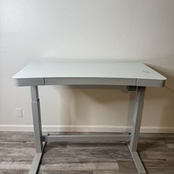Adjustable Glass Desk