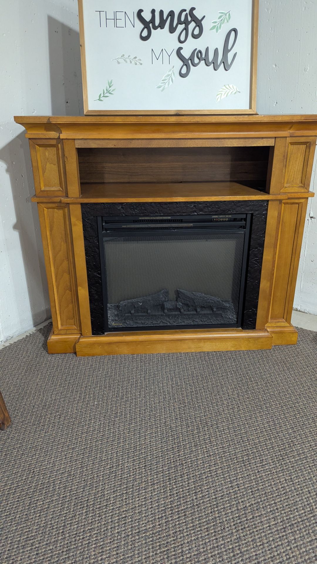 Electric fireplace, tv stand