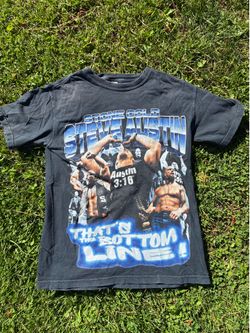 Stone Cold Steve Austin Black T-Shirt Men’s Small WWE Wrestling Graphic Tee Vintage Style