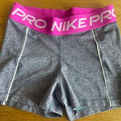 Nike Pros Womens Short Size M 3” Inseam Multi Color/Pink