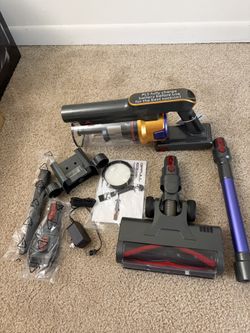 Cordless Vacuum Cleaner, 600W 50KPA 65Mins Vacuum Cleaners, 