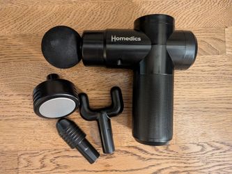 HoMedics Hot & Cold Percussion Massage Gun (Model HHG-350H) w/ Attachments