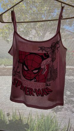 Graphic Marvel Spiderman Pink Tank Top