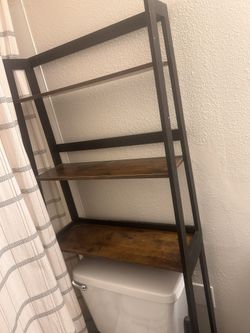 SONGMICS Over The Toilet Storage Organizer, 3-Tier Over-The-Toilet Space Saver Shelf Organizer Rack Multifunctional Toilet Storage Shelf