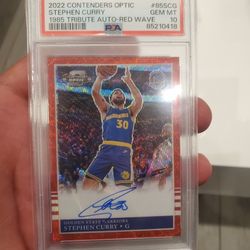 STEPH CURRY AUTO VERY RARE POP1 GEM MINT 10 MUST SEE