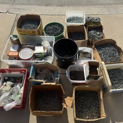 Assorted nails, Bolts Screw.. Construction Stuff