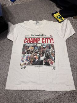Vintage 90s NBA USA World Champions "Sweep City" Houston Rockets 1995 T-shirt