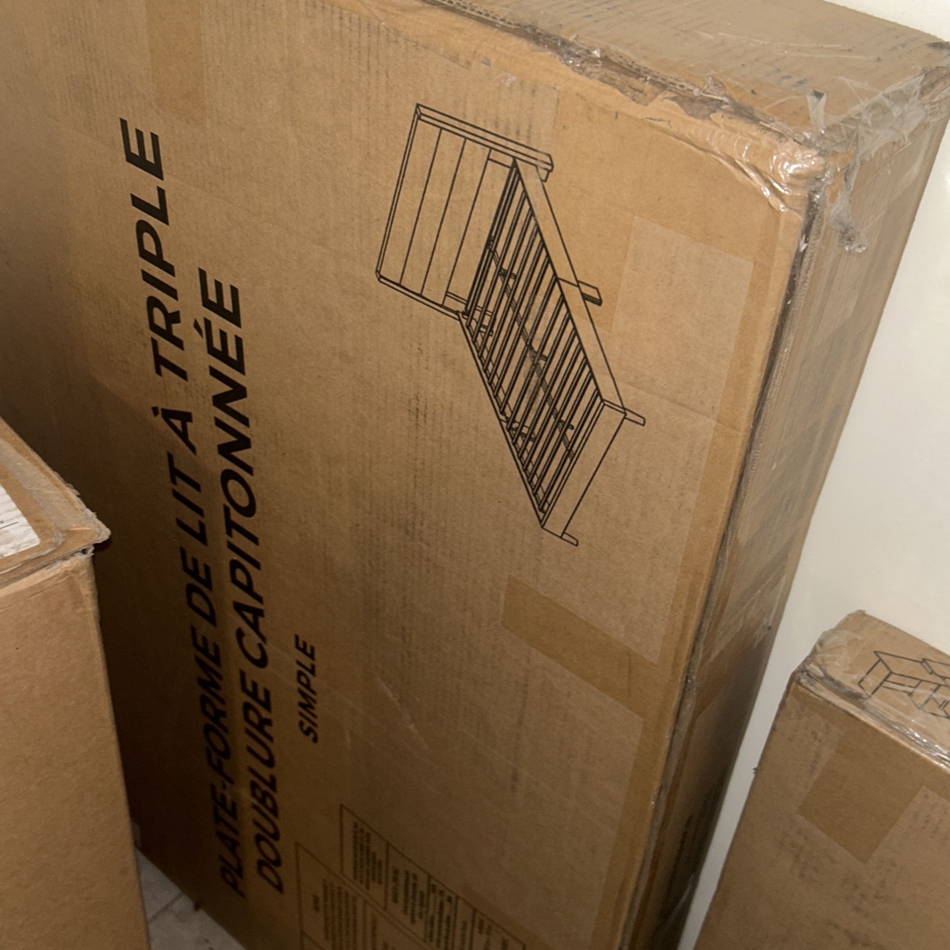 Cheap !!!Twin Size Black And White Bedroom Set ( Tufted Headboard)