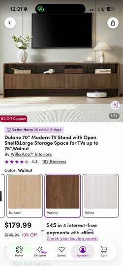 Brand new tv stand Wayfair just built by professional