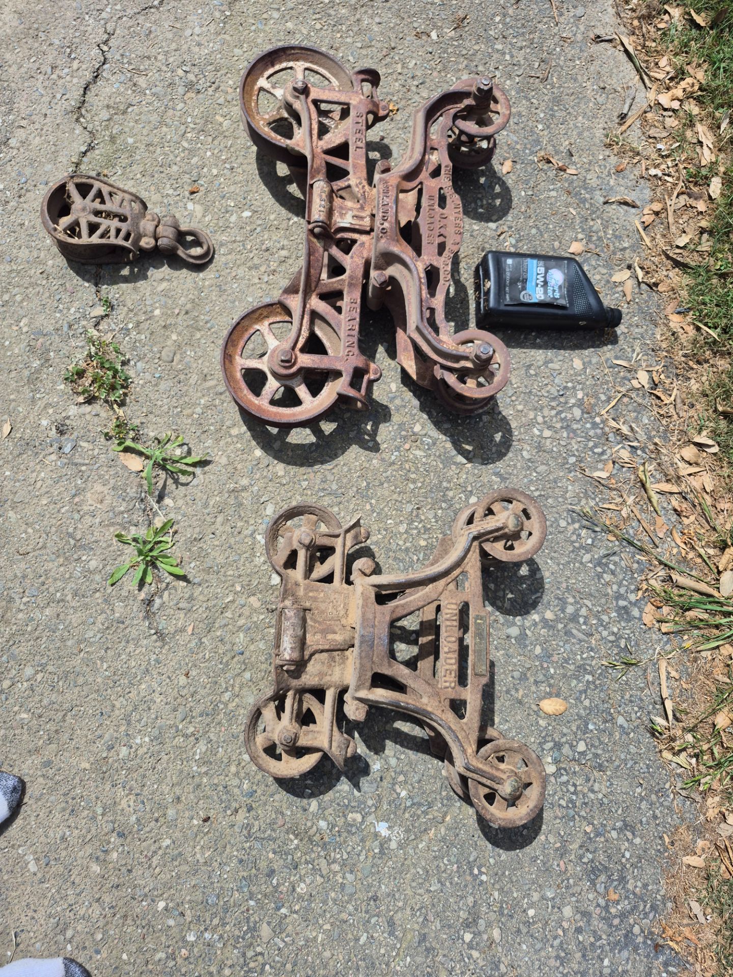 2 Barn/ HayTrolleys with Pulley $150