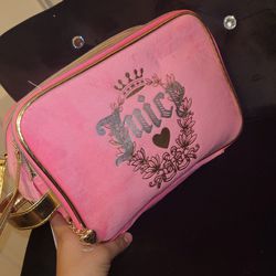 Pink Juicy Couture Heritage Makeup Travel Bag