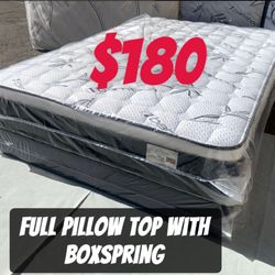 Full Bamboo Pillow Top Set 