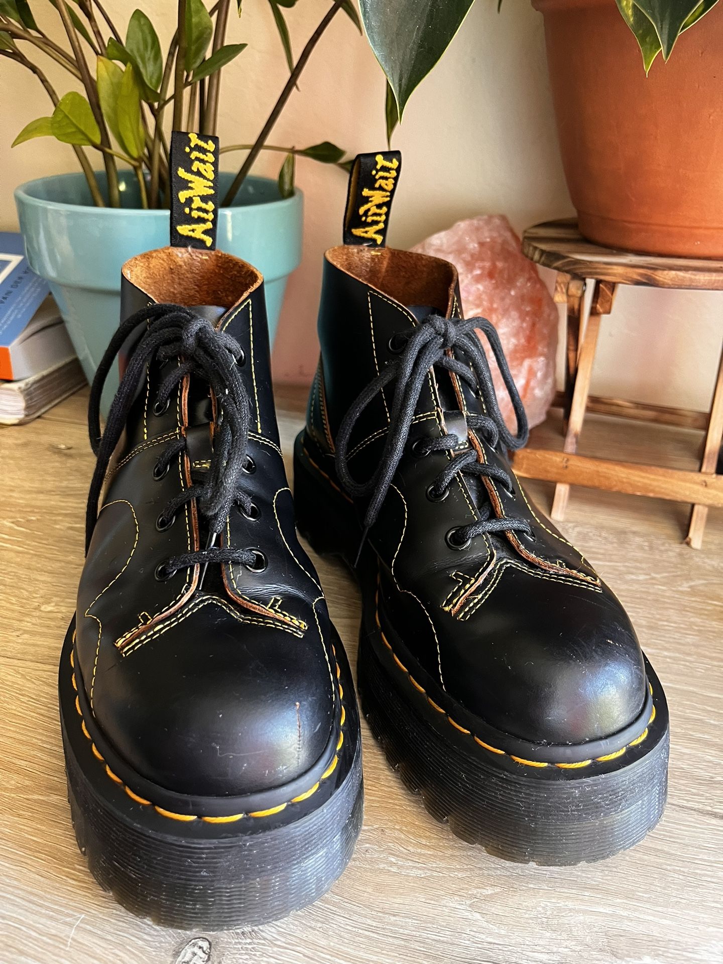 Dr Marten church platform monkey boots US 8 M/ US 9 W