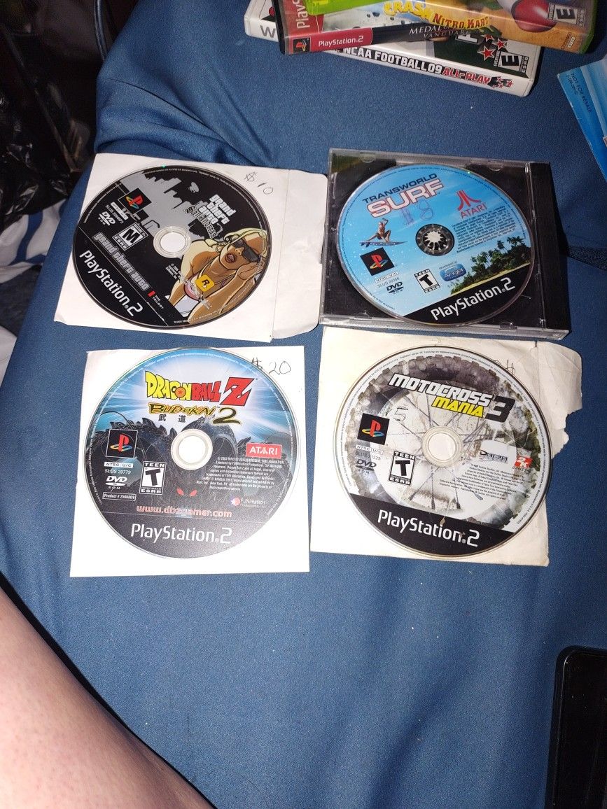 4 Juegos De Play Station 2