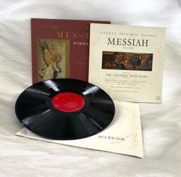1959 Handel Messiah Highlights RCA Soria LD 2447 Beecham Vinyl LP Box Booklet