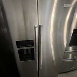 Kitchenaid 36” Side By Side Fridge