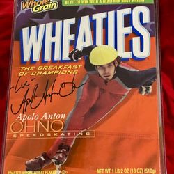 Wheaties- Apolo Anton Ohno autographed Edition