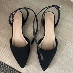 Pointed Toe Ankle Strap Heel