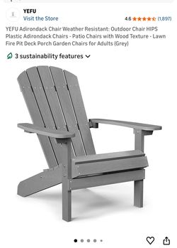 Grey Outdoors Chair