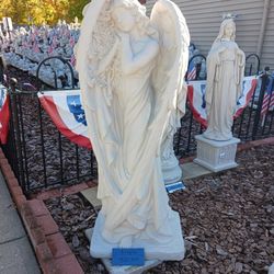 Firm...4 Foot Tall Concrete Angle Statue 