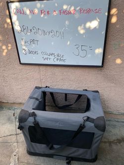 Jesper  Collapsible Soft Dog Crate 28x20x20