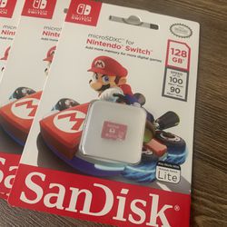 SanDisk Nintendo Switch MicroSDXC Card 128GB ×8! 48/80