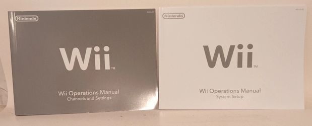 Nintendo Wii Operations Manuals Instructions  Book 