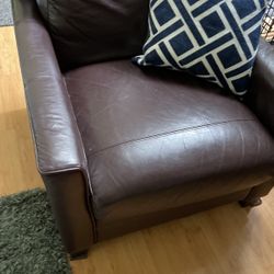 Free Used Leather Chair/ottoman/ Sofa