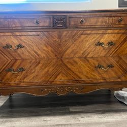 Original All Wood Hand Made Dresser Very Old