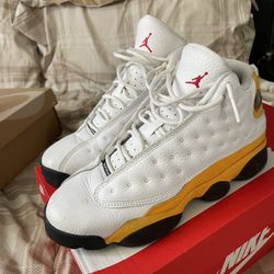 jordan 13’s yellow white