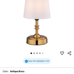 O’Bright Seraph mini – Cordless LED Table Lamp with Dimmer, Built-in Rechargeable Battery