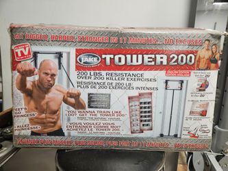 Home Workout Bundle – Body by Jake Tower 200 + Exercise Ball + Ab Trainer