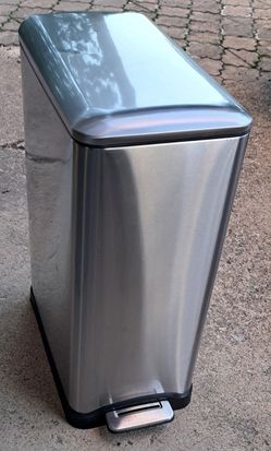 Stainless steel kitchen trash can