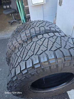 2 Used Tires Lt35x12.50r17 Nitto Ridgerappler LR E, 10 PLY,  DOT 2024 $250.00