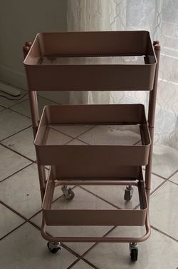 Rose Gold Rolley Cart