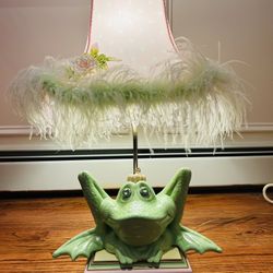 Fairy Tale Princess Frog Girl’s Bedroom Lamp