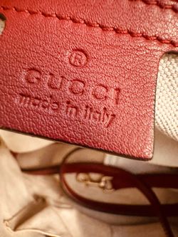 Gucci Made in Italy Red Leather Bag