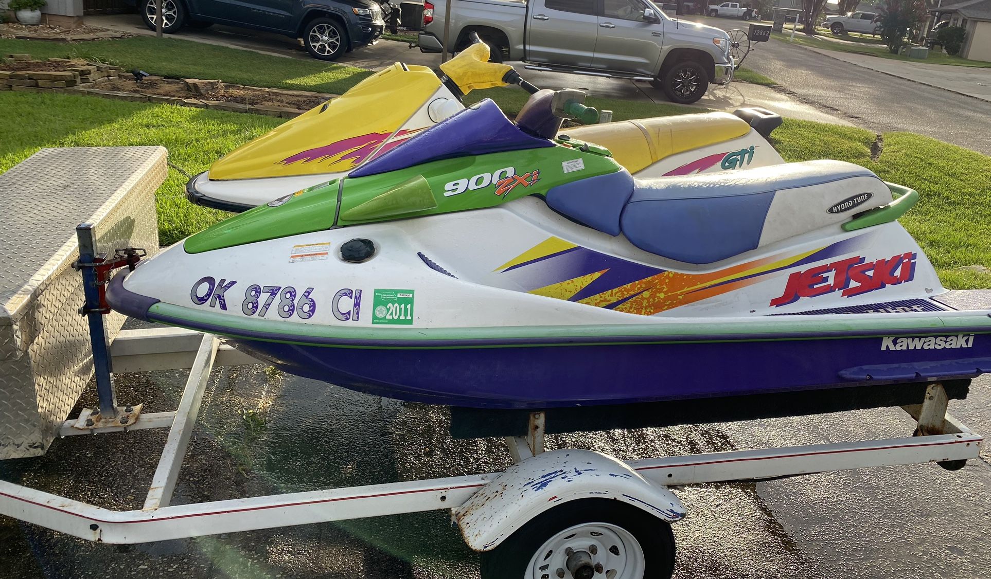 1996 SeaDoo GTI and Kawasaki JetSki 900 ZXI for Sale in Houston, TX