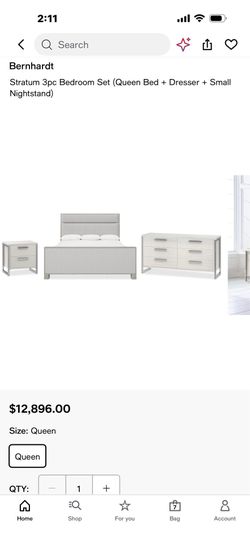 Bernhardt Stratum 3-Piece Queen Bedroom Set