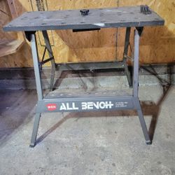All in one portable workbench folding