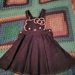 Sanrio Hello Kitty Overalls Dress Girls Size 6x