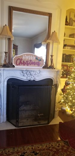 Solid Wood MERRY CHRISTMAS SIGN Like New!!!