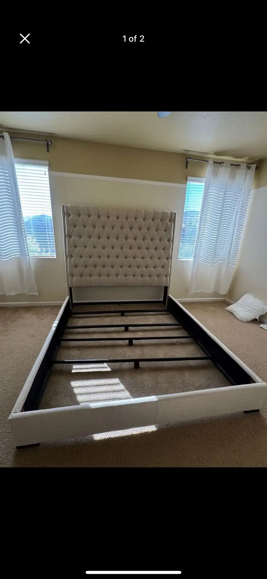 Upholstered Bed Frame (Cal King)