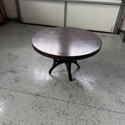 Round Copper Coffee Table - Natural 