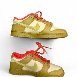Nike Dunk Low Sesame Bronzine-Picante Red Size 8.5 W / 7 M
