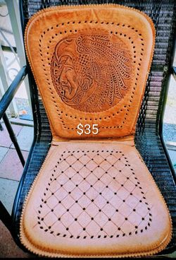 A Leather Seat Cushion