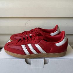 adidas Womens Samba OG Better Scarlet White IE6524 Size 7