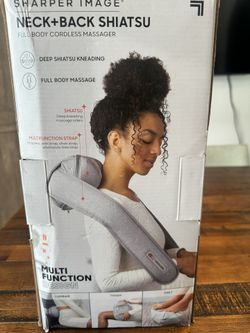 SHARPER IMAGE SHIATSU FULL BODY CORDLESS MASSAGER