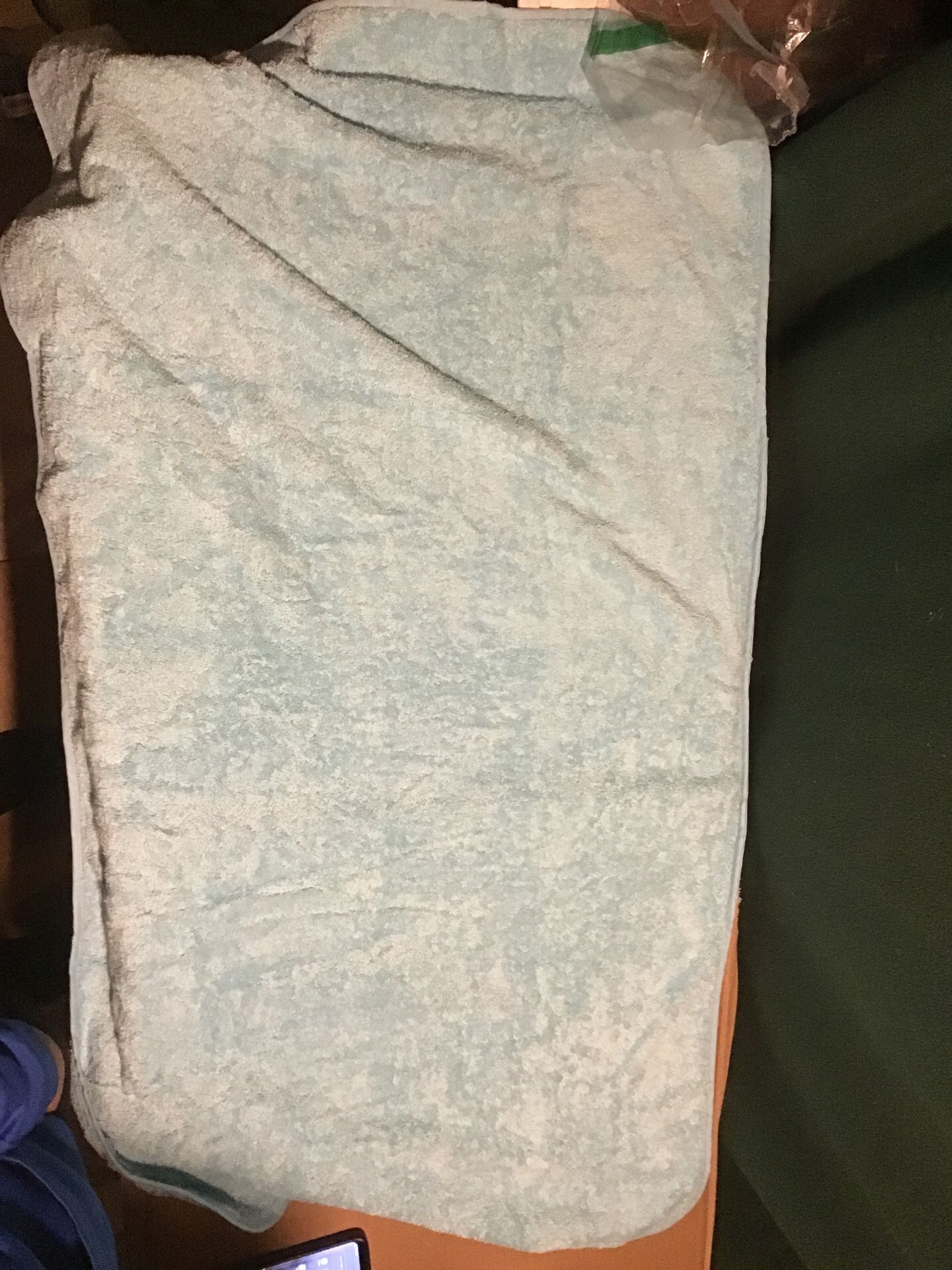Blue towel